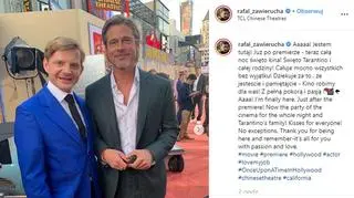 Rafał Zawierucha i Brad Pitt