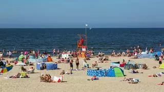 Ludzie na plaży, Bałtyk