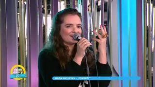 Maria Niklińska w piosence "Powroty". Wideo ze sceny Dzień Dobry TVN