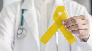 Żółta wstążka - symbol solidarności z osobami chorującymi psychicznie