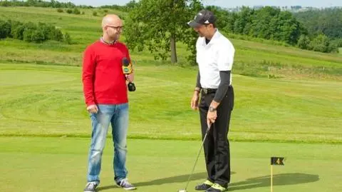 Jerzy Dudek na polu golfowym