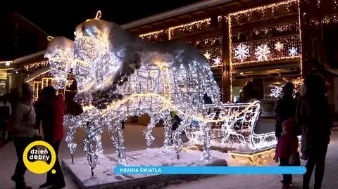 Zimowe, oświetlone Zakopane nocą. Byliśmy tam z kamerą DDTVN