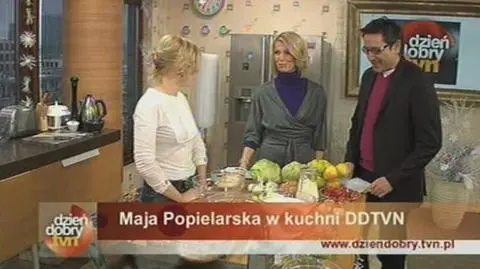 Maja Popielarska w kuchni