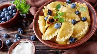 Pierogi z jagodami 