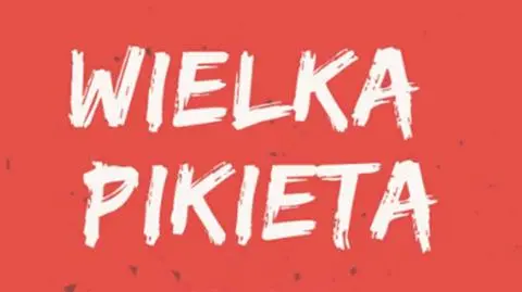 Manifestacja nauczycieli pod siedzibą Ministerstwa Edukacji Narodowej