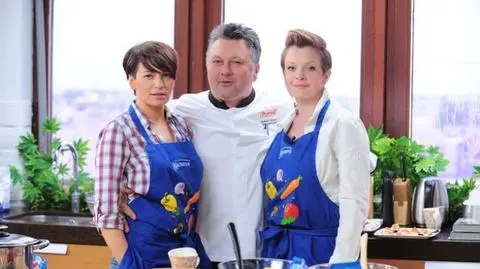 Daria Widawska i Dorota Deląg w kuchni