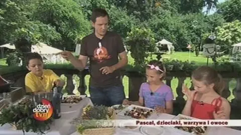 Pascal, dzieciaki, warzywa i owoce