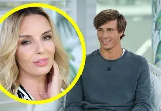 Robert Karaś pokazał, jak trenuje w salonie. Uwagę przykuwa zdjęcie za jego plecami