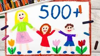 500 plus dziecięcy rysunek