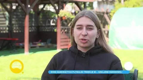 Paulina Cierpiałowska - w czasie pandemii pływa w ogrodowej szklarni
