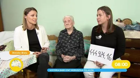 Ewa Bebek została okradziona. 99-latka otrzymała ponad 440 tys. złotych od internautów. Rozmowa w DDTVN