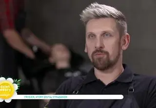 Krzysztof Osak to strażak, który został fryzjerem. Otworzył salon we Wrocławiu