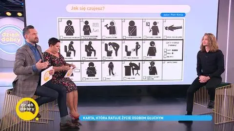 Piotr Kimla - student medycyny stworzył piktogramy dla głuchoniemych