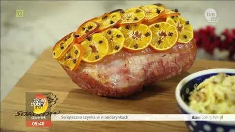 Przepis na szynkę w mandarynkach