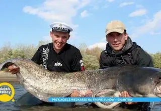 Wędkowanie nad Wisłą. Team Szmaciarze & Przyjacioły o połowie gigantycznych sumów