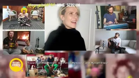 Patrycja Markowska z zespołem w domowej odsłonie utworu „Niepoprawna”