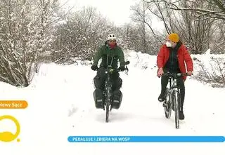 Paweł Małaszko jedzie rowerem przez Polskę i wspiera WOŚP
