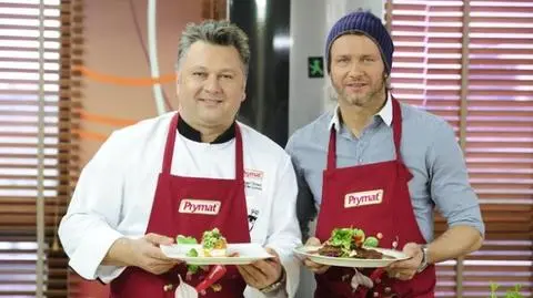 Radosław Majdan w kuchni Roberta Sowy