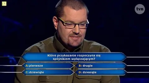 Spójnik wyłączający w przykazaniach. Odpowiedź na pytanie z Milionerów