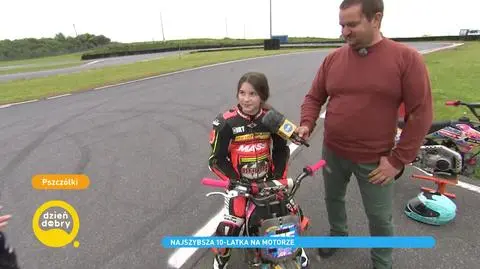 Zuzia Lewandowska ma 10 lat i odnosi sukcesy w wyścigach motocyklowych