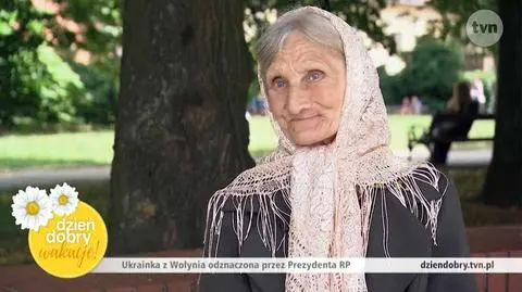 Babcia Szura - Ukrainka z Wołynia odznaczona przez Prezydenta RP medalem Virtus et Fraternitas