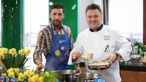 Rafał Maserak w kuchni