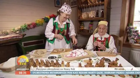 Kurpiowskie "byśki" - Pieczywo obrzędowe na Nowy Rok