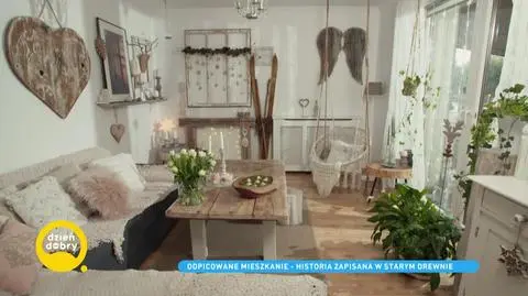 Odpicowane mieszkanie – historia zapisana w starym drewnie