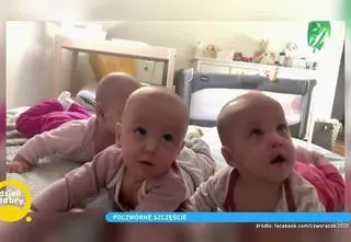 Czworaczki z Bydgoszczy kończą rok. Jak czują się dzisiaj i jak radzą sobie rodzice?