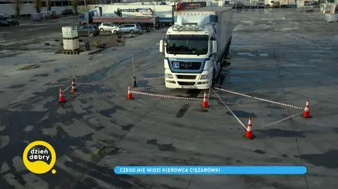 Czego nie widzi kierowca ciężarówki?