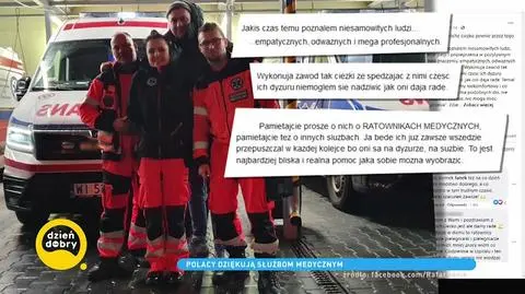 Koronawirus w Polsce. Polacy dziękują służbom medycznym