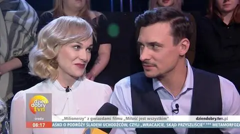 Gwiazdy filmu "Miłość jest wszystkim" w "Milionerach" | Dzień Dobry TVN