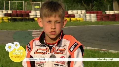 Juliusz Ociepa ma 9 lat i jest mistrzem kartingu!