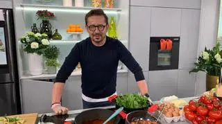 Andrzej Polan i jego przepisy na drożdżowe, warkocze z makaronu i szpinak w cieście. 