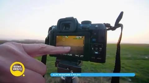 Alpy Austriackie widoczne ze Śnieżnika w Polsce. Zdjęcie wykonał Krzysztof Strasburger