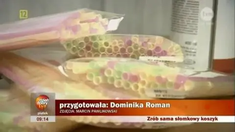 Zrób koszyk ze słomek 