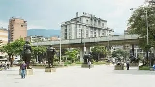 Madellin w Kolumbii - plac miejski