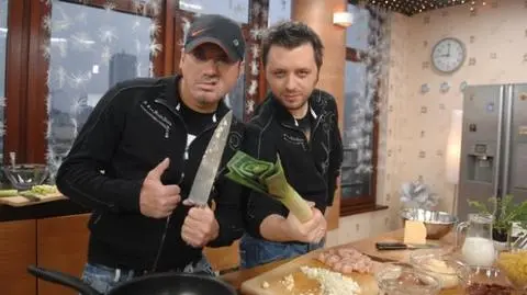 Szymon Wydra w kuchni