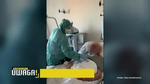 Mimo 40-stopniowej gorączki zajmował się chorymi - reportaż Uwaga! TVN