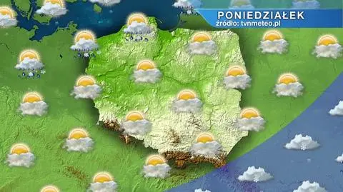 Pogoda na poniedziałek, 30 marca