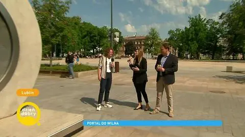 Lublin. Na Placu Litewskim stanął portal, który łączy Lublin i Wilno. Jak działa?