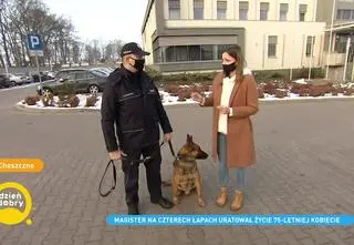 Choszczno. Policyjny pies uratował życie 75-letniej kobiecie