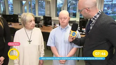 Jako pierwsza osoba z zespołem Downa pracuje w gdańskim urzędzie miejskim