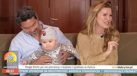 Kinga Korta pokazała twarz syna Graysona "Będzie mówił w 3 językach!"