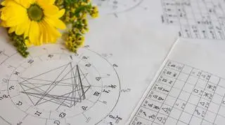 Rozrysowany horoskop