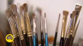 Ewa Minge z tatą – artystą malarzem