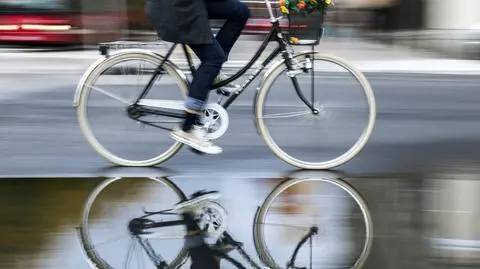 Jechała rowerem trasą S3 