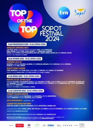 Plakat Top of the Top Sopot Festival 2024