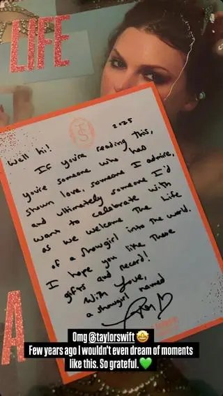 list od Taylor Swift