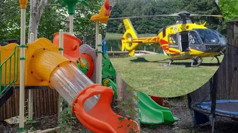 Podduszone dziecko na campingu